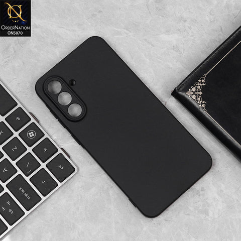 Samsung Galaxy A24 4G Cover - Black - New Liquid Silicone Soft TPU Case With Camera Protection