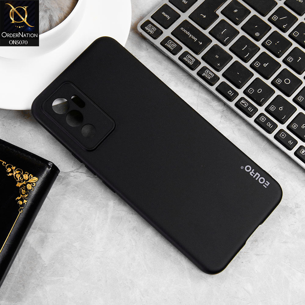 Vivo V23e 5G Cover - Black - New Liquid Silicone Soft TPU Case With Camera Protection