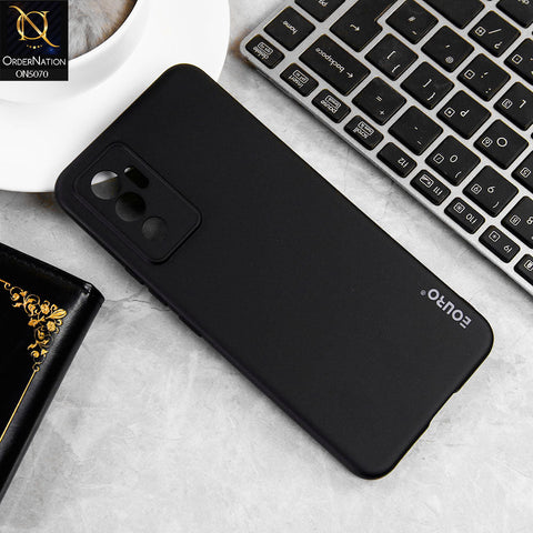 Vivo V23e 5G Cover - Black - New Liquid Silicone Soft TPU Case With Camera Protection