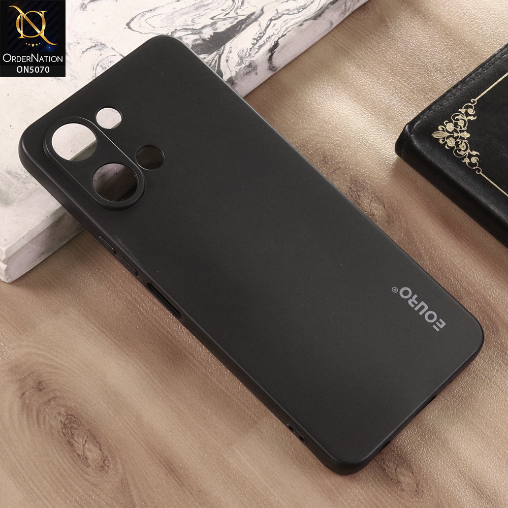 Vivo Y60M 5G Cover - Black - Premium Shockproof Matte Silicone Phone Case with Camera Protection