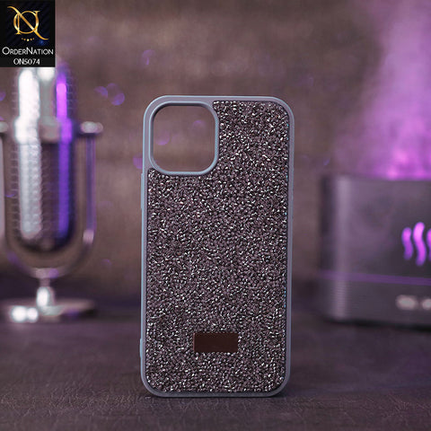 iPhone 12 Pro Cover - Gray - Luxury Bling Rhinestones Diamond shiny Glitter Soft TPU Case