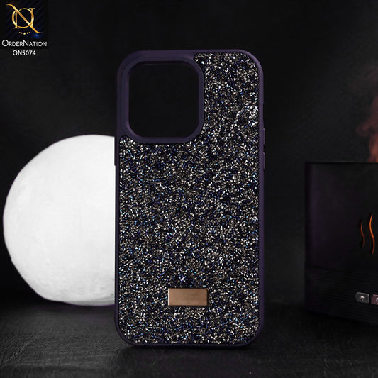 iPhone 14 Pro Max Cover - Purple - Luxury Bling Rhinestones Diamond shiny Glitter Soft TPU Case