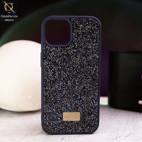 iPhone 15 Cover - Purple - Luxury Bling Rhinestones Diamond shiny Glitter Soft TPU Case