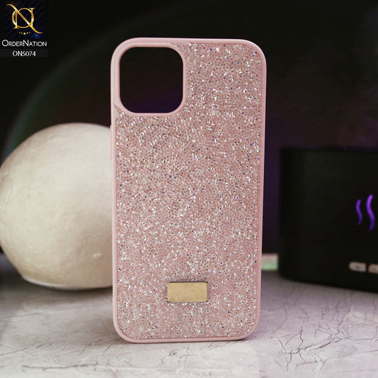 iPhone 12 Pro Max Cover - Pink - Luxury Bling Rhinestones Diamond shiny Glitter Soft TPU Case