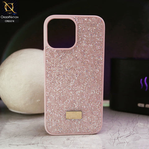 iPhone 16 Pro Max Cover - Pink - Luxury Bling Rhinestones Diamond shiny Glitter Soft TPU Case