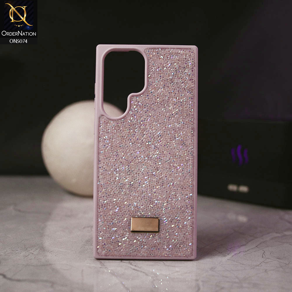 Samsung Galaxy S22 Ultra Cover - Lilac - Luxury Bling Rhinestones Diamond shiny Glitter Soft TPU Case