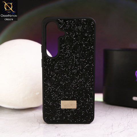 Samsung Galaxy S24 Cover - Black - Luxury Bling Rhinestones Diamond shiny Glitter Soft TPU Case