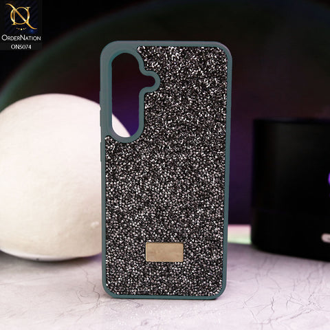 Samsung Galaxy S24 FE Cover - Gray - Luxury Bling Rhinestones Diamond shiny Glitter Soft TPU Case