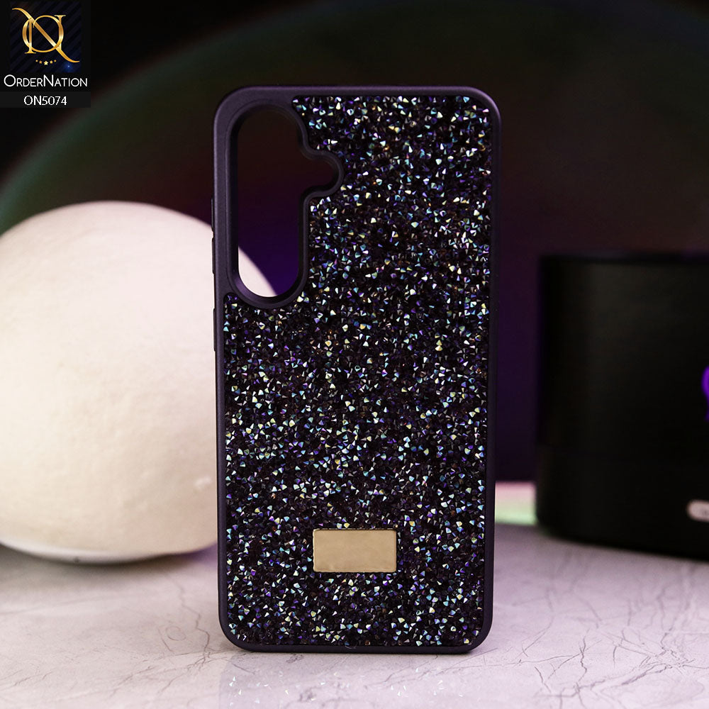 Samsung Galaxy S22 Ultra 5G Cover - Purple - Luxury Bling Rhinestones Diamond shiny Glitter Soft TPU Case