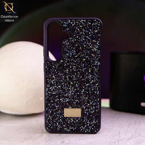 Samsung Galaxy S22 Ultra 5G Cover - Purple - Luxury Bling Rhinestones Diamond shiny Glitter Soft TPU Case