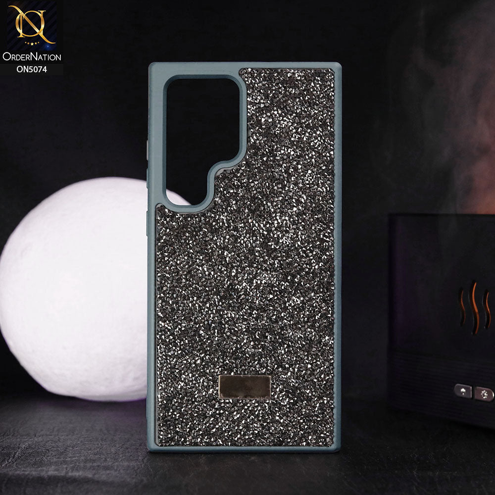 Samsung Galaxy S25 Ultra Cover - Titanium - Luxury Bling Rhinestones Diamond shiny Glitter Soft TPU Case