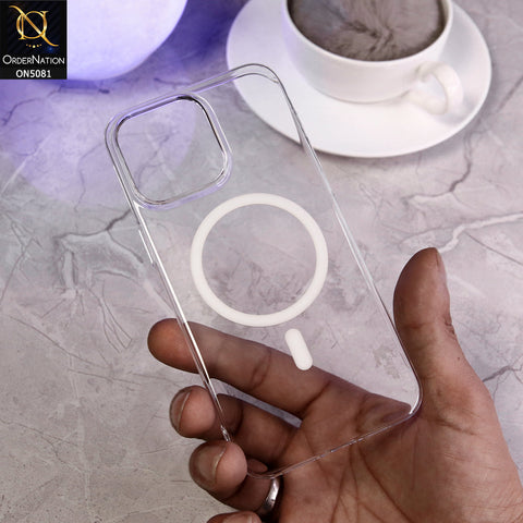 iPhone 15 Pro - Transparent -  New Ultra Thin PC Hard Sell Color Transparent Case With Magsafe