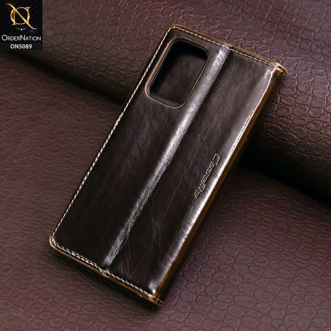 Samsung Galaxy A33 5G Cover - Brown - CaseMe Classic Leather Flip Book Card Slot Case