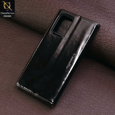 Samsung Galaxy A53 5G Cover - Black - CaseMe Classic Leather Flip Book Card Slot Case