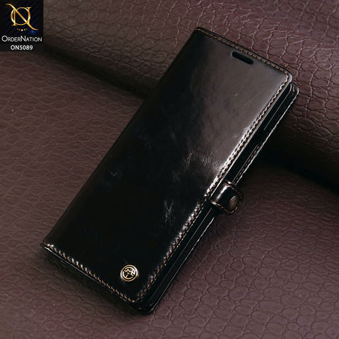 Samsung Galaxy Z Fold 4 5G Cover - Black - CaseMe Classic Leather Flip Book Card Slot Case