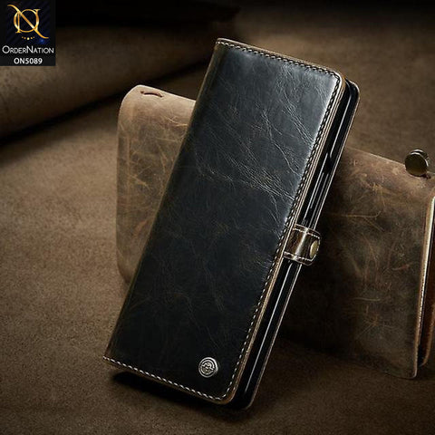 Samsung Galaxy Z Fold 5 5G Cover - Brown - CaseMe Classic Leather Flip Book Card Slot Case