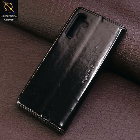 Samsung Galaxy A14 5G Cover - Black - CaseMe Classic Leather Flip Book Card Slot Case
