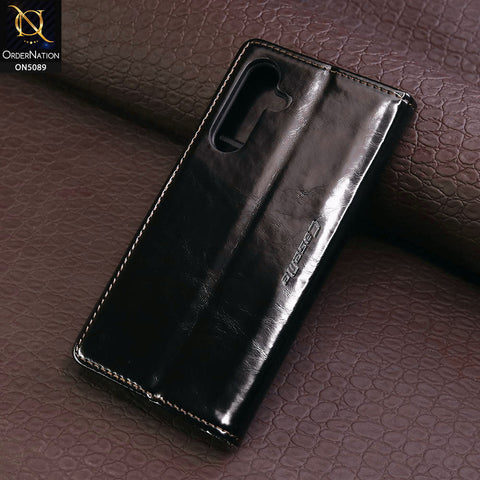 Samsung Galaxy A54 5G Cover - Black - CaseMe Classic Leather Flip Book Card Slot Case