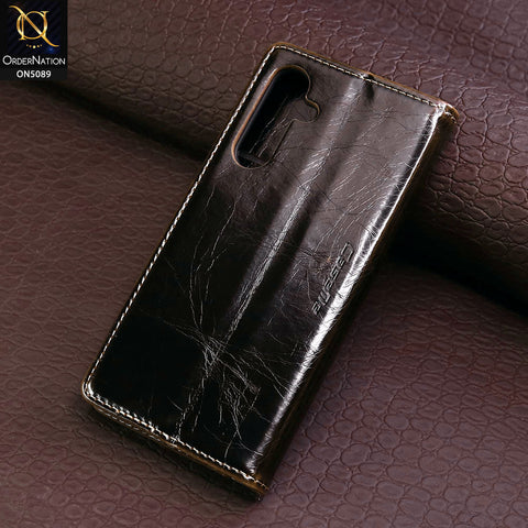 Samsung Galaxy A54 5G Cover - Brown - CaseMe Classic Leather Flip Book Card Slot Case