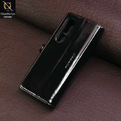 Samsung Galaxy Z Fold 4 5G Cover - Black - CaseMe Classic Leather Flip Book Card Slot Case