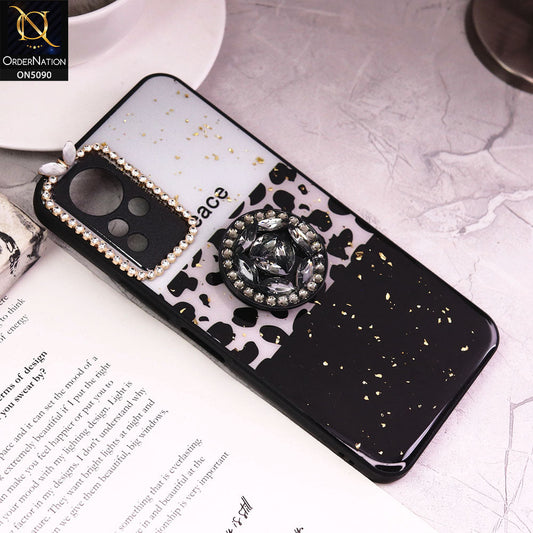 Infinix Note 11 Cover - Design4 - Bling Series - Glitter Foil Soft Border Case With Holder(Glitter Does Not Move)
