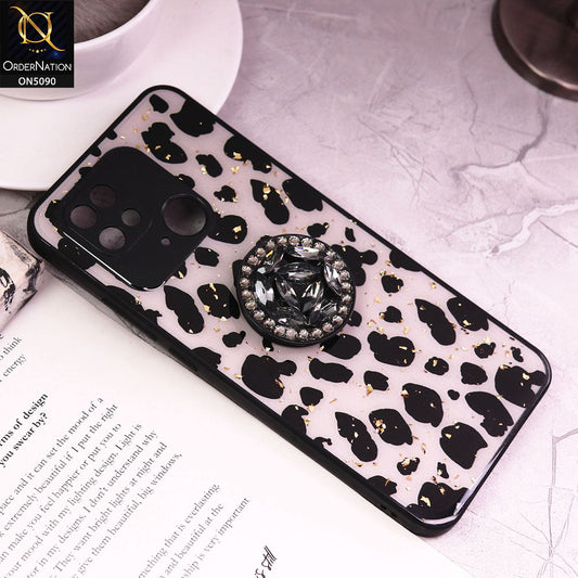 Xiaomi Redmi 10C Cover - Design3 - Bling Series - Glitter Foil Soft Border Case With Holder(Glitter Does Not Move)