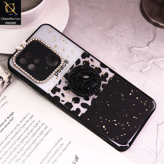 Xiaomi Redmi 10C Cover - Design4 - Bling Series - Glitter Foil Soft Border Case With Holder(Glitter Does Not Move)