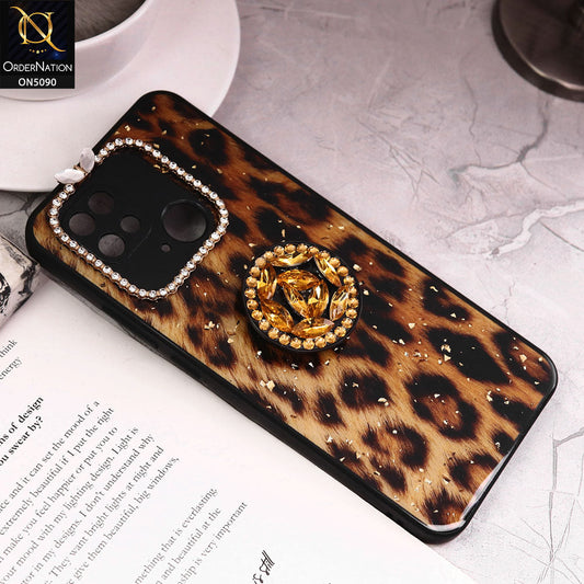 Xiaomi Redmi 10C Cover - Design9 - Bling Series - Glitter Foil Soft Border Case With Holder(Glitter Does Not Move)