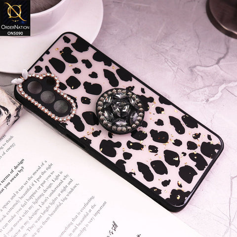 Samsung Galaxy A 13 5G Cover - Design3 - Bling Series - Glitter Foil Soft Border Case With Holder(Glitter Does Not Move)