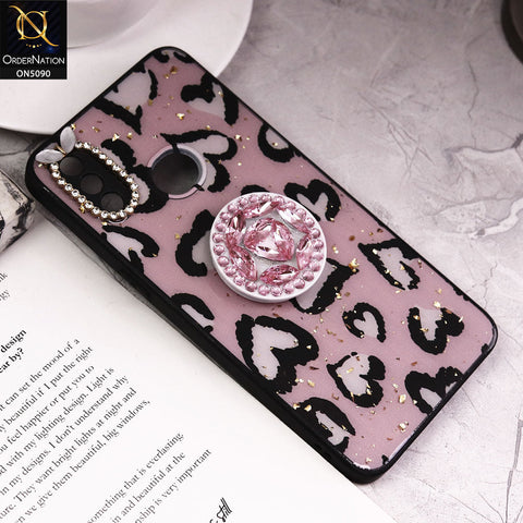 Samsung Galaxy A10s Cover - Design8 - Bling Series - Glitter Foil Soft Border Case With Holder(Glitter Does Not Move)