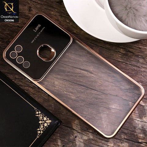 Infinix Hot 11 Play Cover - Golden - New Color Electroplating Borders Camera Lens Soft Transparent Case