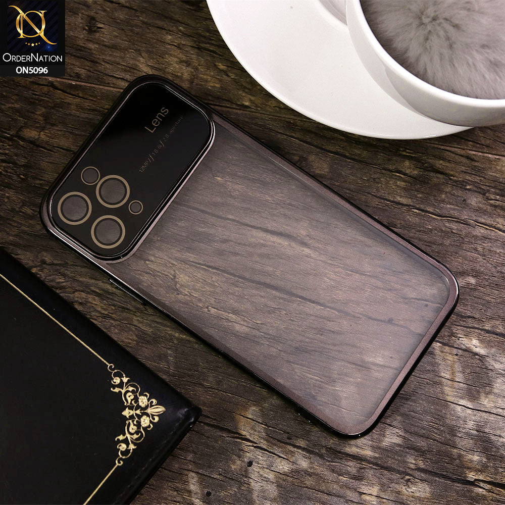 iPhone 11 Pro Cover - Black - New Color Electroplating Borders Camera Lens Soft Transparent Case