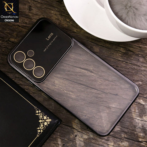 Samsung Galaxy A54 Cover - Black - New Color Electroplating Borders Camera Lens Soft Transparent Case