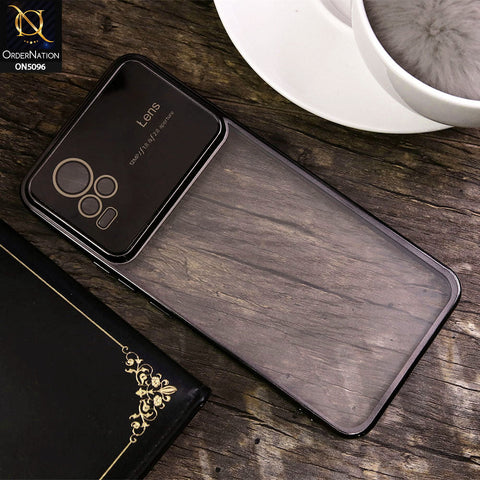 Vivo Y73 Cover - Black - New Color Electroplating Borders Camera Lens Soft Transparent Case