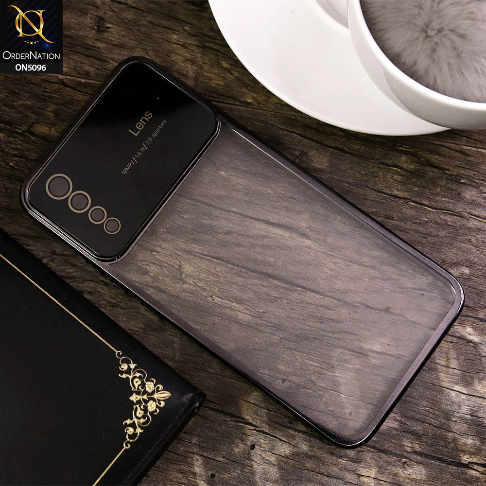 Vivo S1 Cover - Black - New Color Electroplating Borders Camera Lens Soft Transparent Case