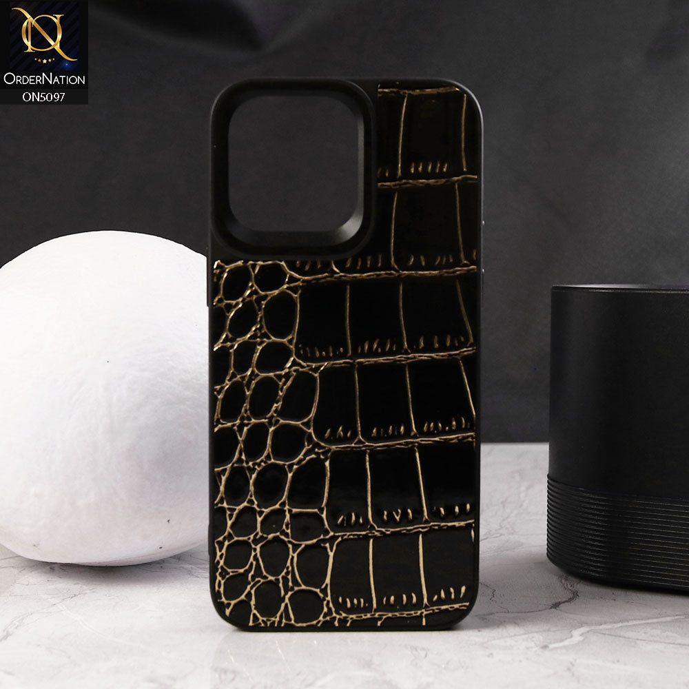 iPhone 15 Pro Max Cover - Design3 - Crazy Series - Trendy Wild Pattern Design Soft Border Protective Case