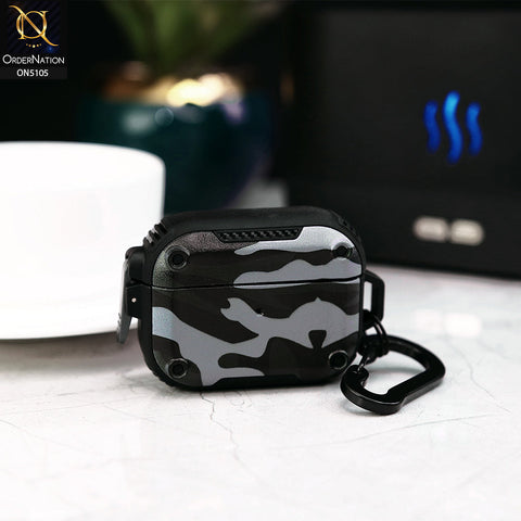 Apple Airpods Pro 2 Cover - Camouflage - New Hybrid Style Protective Case With Lock Camouflage Compatible with Apple Airpods Pro 2