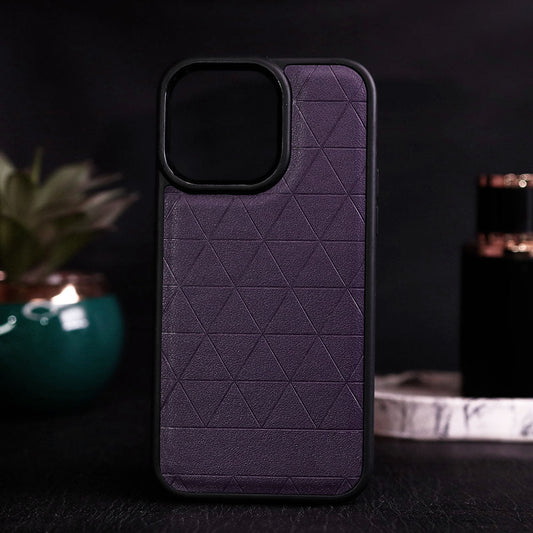 iPhone 14 Pro Max Cover - Design3 - Soft Border Cases Leather Texture Ultra Protection Sports Style