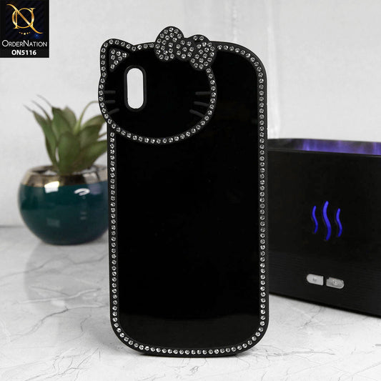 iPhone XS Max Cover - Black - Luxury Hello Kitty Rhinestones Soft Case With Camera Protection