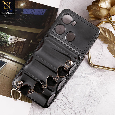 Itel itel P40 Cover Black Cute Trendy Color Electroplating