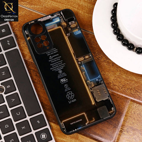 Xiaomi Poco M4 Pro 5G Cover - Design1 - Circuit Board Glass Case Series Soft Boards Anti-Fall With Camera Lens Protector