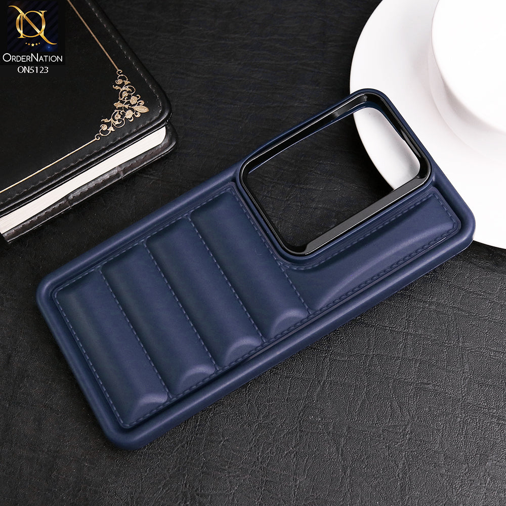 Oppo Reno 11F 5G Cover - Blue - Puffer Style Matte Finish,Anti Fingerprint Sillicon Case