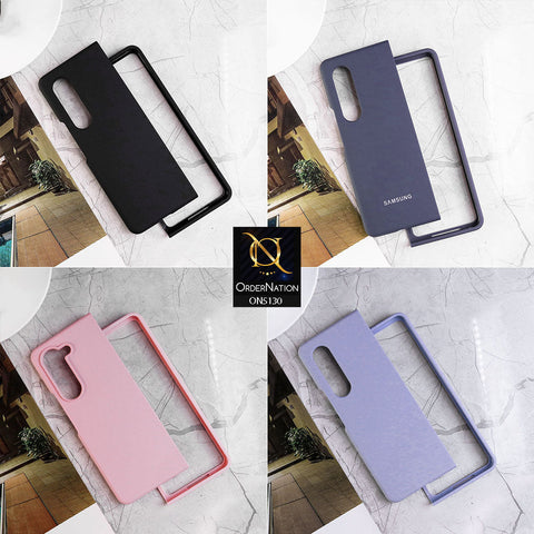 Samsung Galaxy Z Fold 3 5G Cover - Lilac - HQ Silica Gel Silicon Shockproof Matte Soft Border Shell Case
