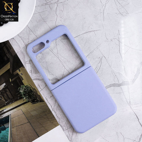 Samsung Galaxy Z Flip 5 5G Cover - Lilac - HQ Silica Gel Silicon Shockproof Matte Soft Border Shell Case