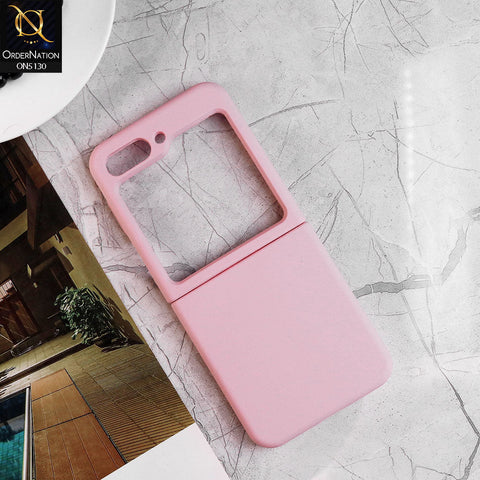 Samsung Galaxy Z Flip 5 5G Cover - Pink - HQ Silica Gel Silicon Shockproof Matte Soft Border Shell Case