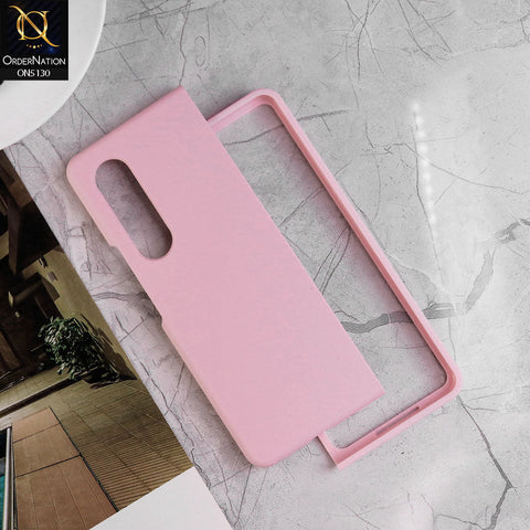 Samsung Galaxy Z Fold 3 5G Cover - Pink - HQ Silica Gel Silicon Shockproof Matte Soft Border Shell Case