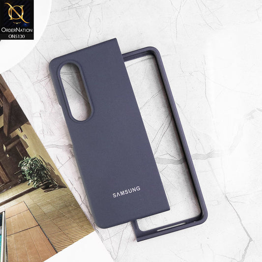 Samsung Galaxy Z Fold 4 5G Cover - Blue - HQ Silica Gel Silicon Shockproof Matte Soft Border Shell Case