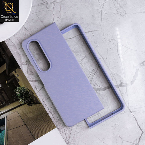 Samsung Galaxy Z Fold 4 5G Cover - Lilac - HQ Silica Gel Silicon Shockproof Matte Soft Border Shell Case