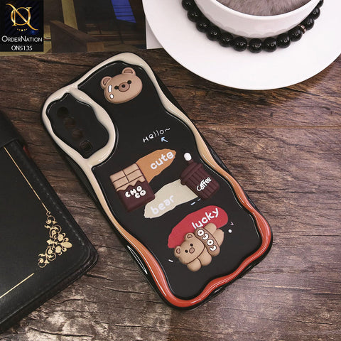 Samsung Galaxy A30s Cover - Design 1 - Cute 3D Cartoon Soft Silicon Helix Soft Borders Camera Protection Case