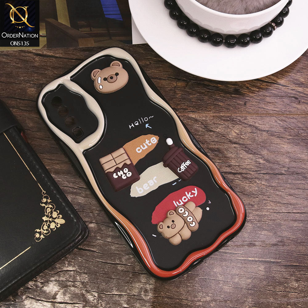 Samsung Galaxy A50 Cover - Design 1 - Cute 3D Cartoon Soft Silicon Helix Soft Borders Camera Protection Case